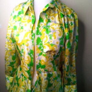 ZARA SPRING MEDIUM FLORAL TUNIC/ BLOUSE